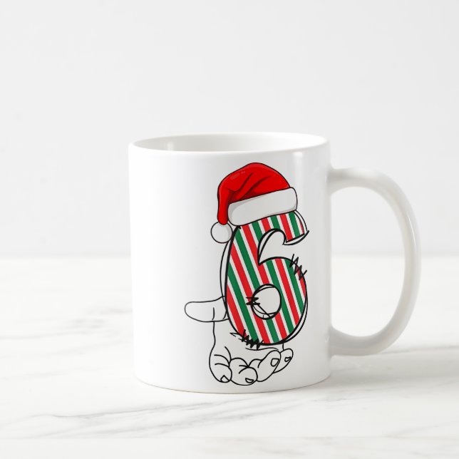 Mug Number 6 Matching 67 Meme Christmas Costume Men Wo (Droite)