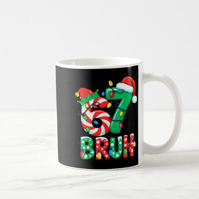 Mug Number 7 Funny Meme Saying 6 7 Six Seven Christmas (Droite)