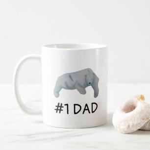 Mug Numéro Un papa Fête des pères Ours polaire