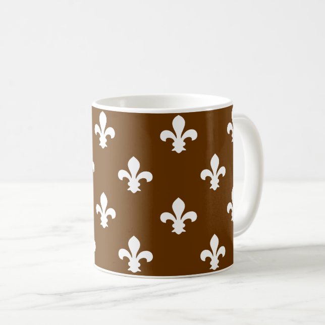 Mug Nutmeg Neutral Fleur de Lys (Devant droit)