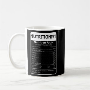 Mug Nutritionniste Nutrition Facts Sarcastique Graphiq