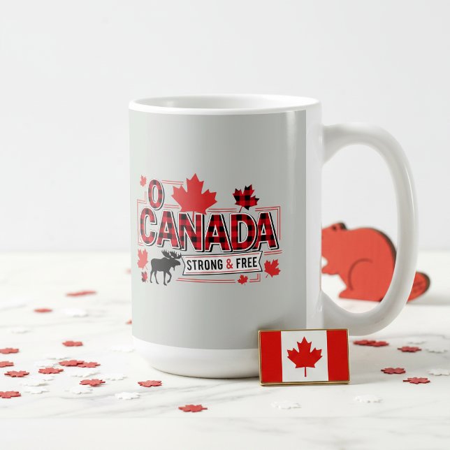 Mug Ô Canada Fort & Libre ID1314 (Créateur téléchargé)