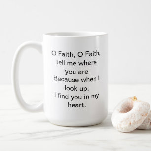 Mug O Citation inspirante de foi
