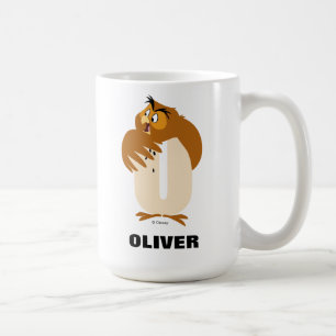 Mug O est pour Owl   Ajouter Votre Nom