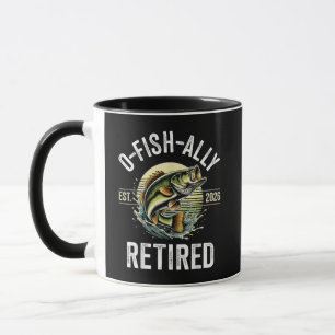 Mug O-Fish-Ally Retraité Pêcheur 2026 Pêche