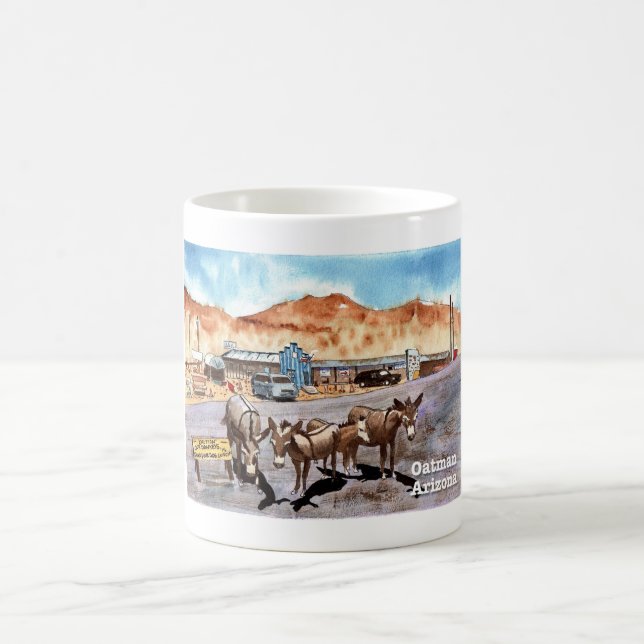 Mug Oatman, Arizona, ânes sauvages (Centre)