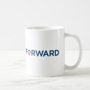 Mug Obama Biden 2012 en avant (bleu-foncé)