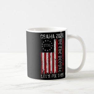 Mug Obama Drapeau Vintage Rétro Patriotique 2028 Polit