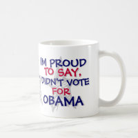 OBAMA - IM FIER DE DIRE, JE N'AI PAS VOTÉ POUR