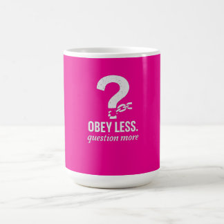 Mug Obéis Moins. Question Plus - Conception de devis r