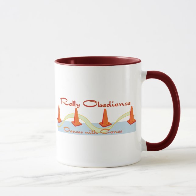 Mug Obéissance de rassemblement, danses avec des cônes (Droite)