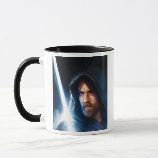 Mug Obi-Wan Kenobi | Illustration de Galaxy Lightsaber (Gauche)