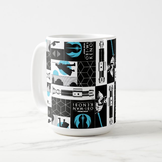 Mug Obi-Wan Kenobi | Jedi Icon Collage Motif (Devant gauche)
