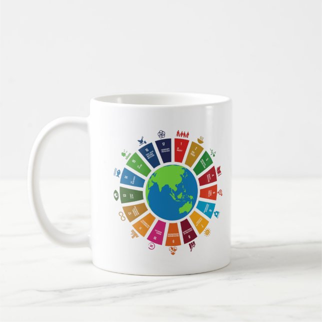 Mug Objectifs de durabilité mondiale 2030 Sauver la pl (Gauche)
