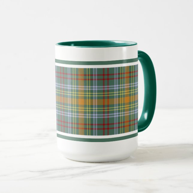 Mug O'Brien Tartan Motif irlandais coloré (Devant droit)