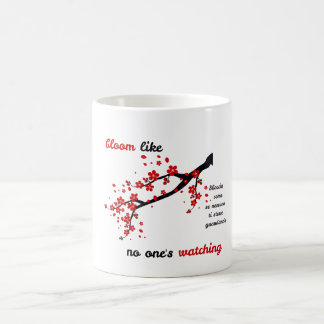 Mug Observation des fleurs - Réflexion de la fin de l'