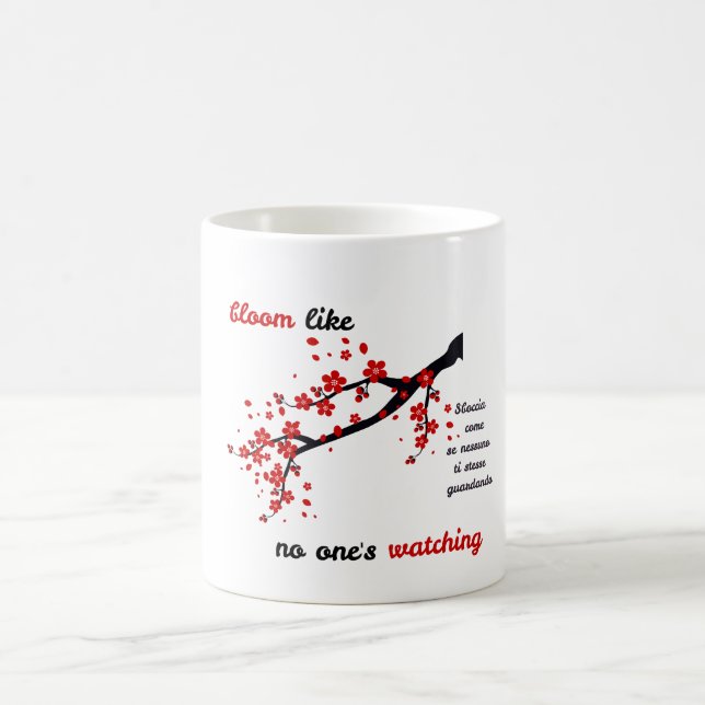 Mug Observation des fleurs - Réflexion de la fin de l' (Centre)