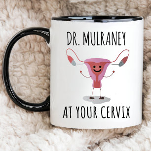 Mug Obstétricien amusant Gynécologue Design Cute Cervi