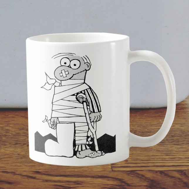 Mug Obtenez bien - Homme en bande - Patient à l'hôpita (Créateur téléchargé)