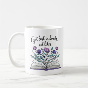 Mug Obtenir perdu dans les livres pas comme - Citation