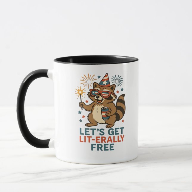 Mug Obtenons un design vraiment libre - Citation de fê (Gauche)