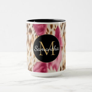 Mug Occidentale Cowgirl rose Or blanc Cowgirl
