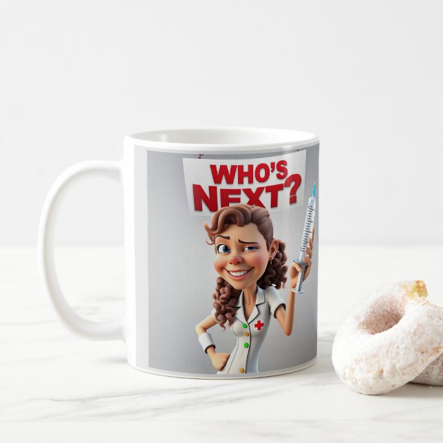 MUG OCCUPATION "INFIRMIÈRE" - (Avec donut)