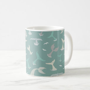 Mug Ocean Animaux Baleines Bleu