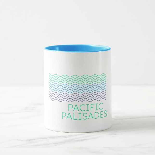 Mug Océan de vague des Palisades du Pacifique (Centre)