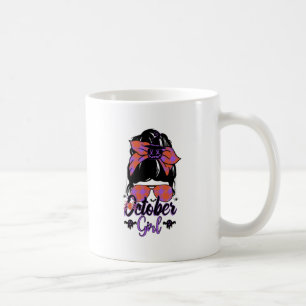 Mug Octobre Fille - Éffrayant Messy Bun Vibes