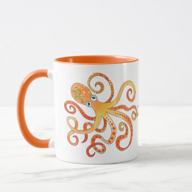 Mug Octopus d'Orange (Gauche)