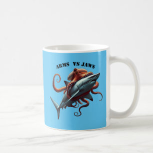 Mug Octopus enveloppé autour d'une grande URM de requi