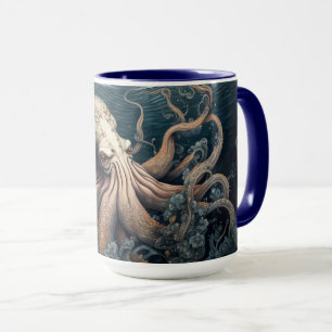 Mug Octopus et fleurs