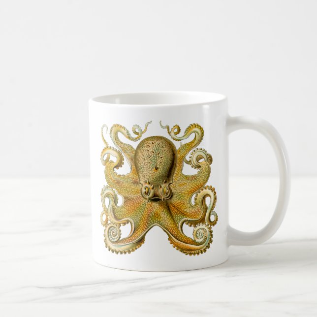 Mug Octopus illustration antique monstre marin (Droite)