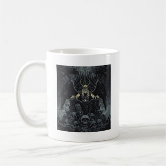 Mug Odin en fantasy sombre sur le trône des crânes Myt
