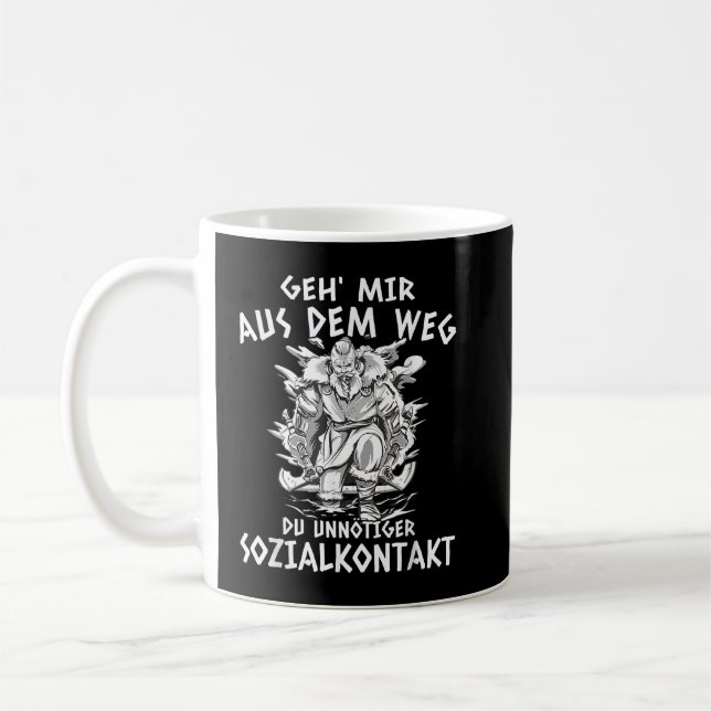 Mug Odin Geh mir aus dem Weg Sozialkontakt, Viking (Gauche)