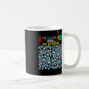 Mug Oeil A Survécu 100 Jours De Sondage Enseignant Enf