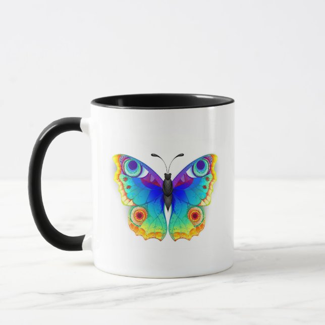 Mug Oeil de paon arc-en-ciel (Gauche)