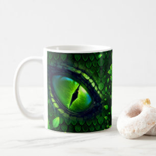 Mug Oeil Dragon Vert Personnalisé Café Mug, Coupe