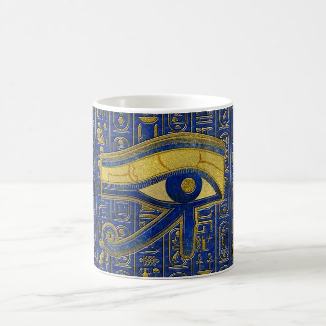 Mug Oeil égyptien d'or de lazulite de Horus - de (Centre)