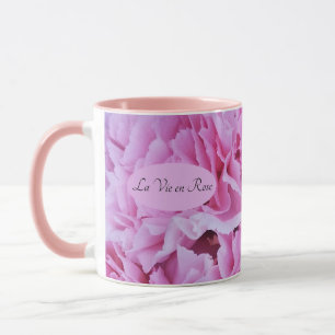 Mug Œillets roses La Vie en Rose