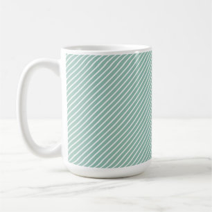 Mug Œuf de canard bleu rayé floral aquarelle Daisy
