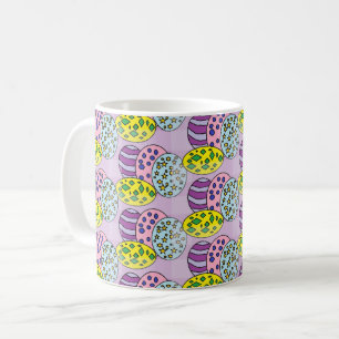 Mug Oeufs colorés à motifs Pâques