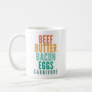 Mug OEufs de bacon à beurre de boeuf Carnivore