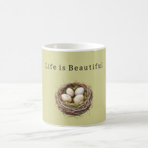 Mug Oeufs de nid d'oiseau verts