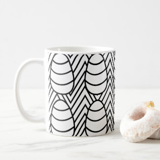 Mug Oeufs de Pâques Chevron Stripes heureux Motif de P