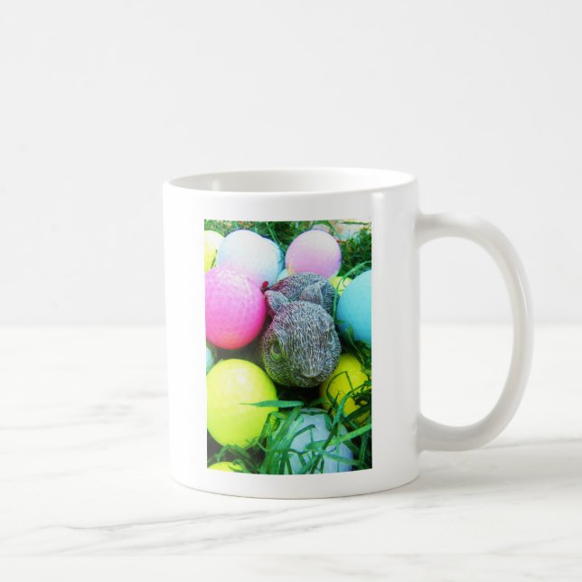 Mug Oeufs de Pâques, Lapin, Ballons de golf (Droite)