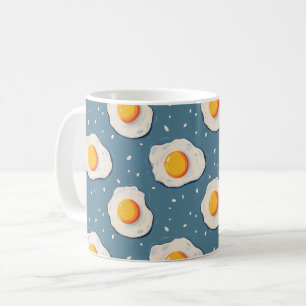 Mug Oeufs frits sur le bleu