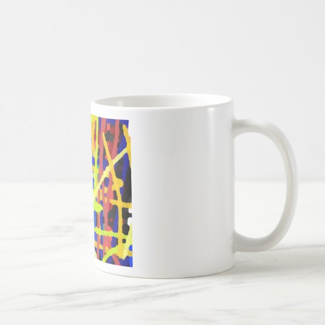 Mug Oeuvre Abstraite colorée (Droite)