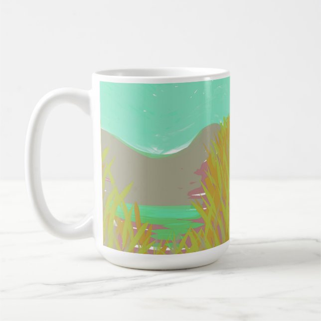 Mug Oeuvre contemporaine originale "Le Lac" (Gauche)